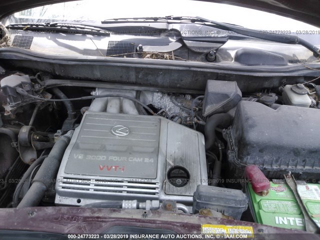 JT6HF10U7Y0132296 - 2000 LEXUS RX 300 RED photo 10