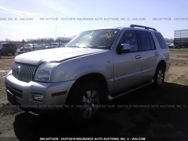 4M2EU47E37UJ17328 - 2007 MERCURY MOUNTAINEER LUXURY SILVER photo 2