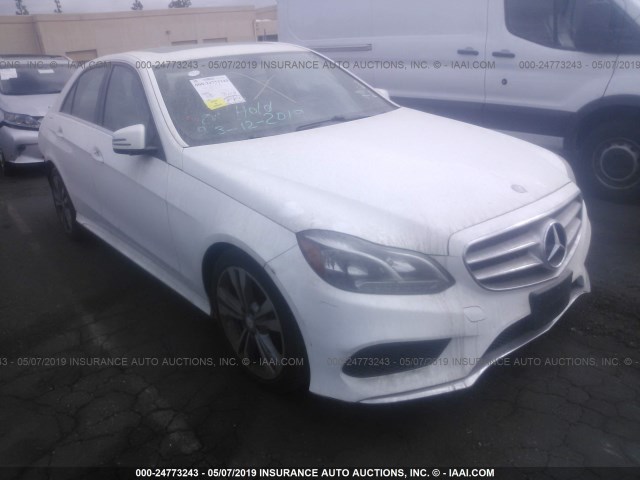 WDDHF5KB0FB134930 - 2015 MERCEDES-BENZ E 350 WHITE photo 1