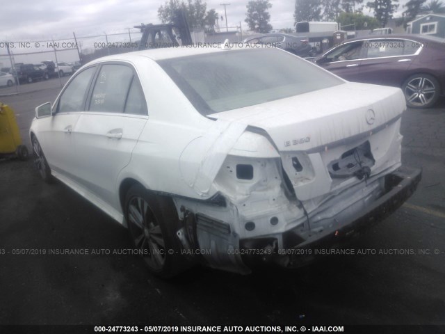 WDDHF5KB0FB134930 - 2015 MERCEDES-BENZ E 350 WHITE photo 3