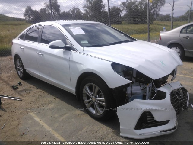 5NPE34AF1JH625275 - 2018 HYUNDAI SONATA SPORT/LIMITED WHITE photo 1