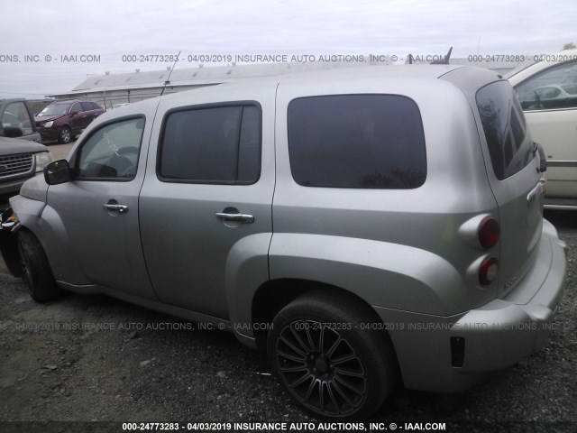 3GNCA13D28S665878 - 2008 CHEVROLET HHR LS Plata foto 3