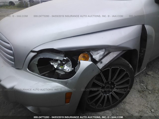 3GNCA13D28S665878 - 2008 CHEVROLET HHR LS Plata foto 6
