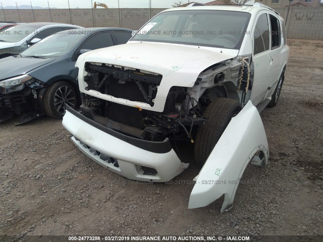 5N3AA08D28N911134 - 2008 INFINITI QX56 WHITE photo 6