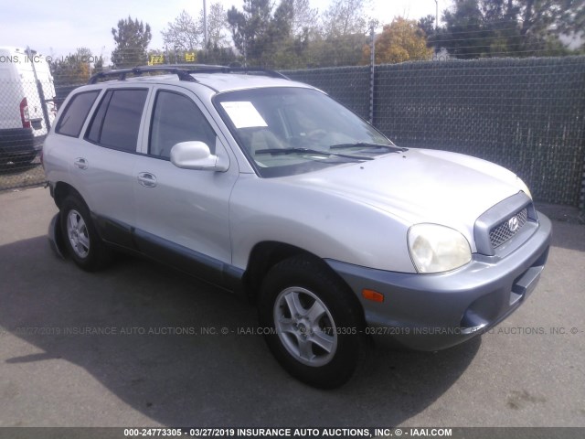 KM8SB12B54U827543 - 2004 HYUNDAI SANTA FE GL SILVER photo 1