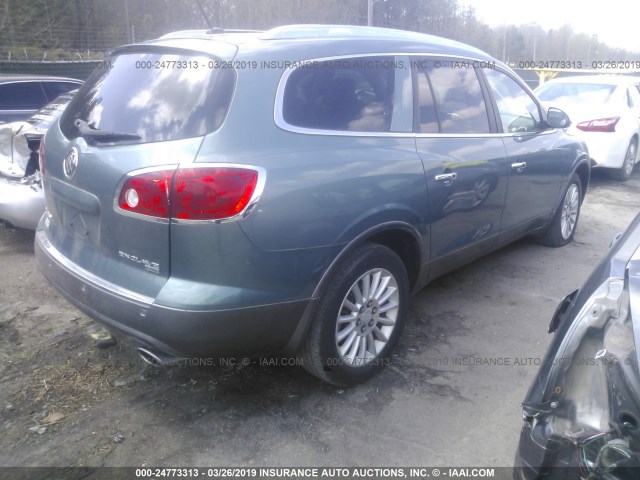 5GAER23D79J152842 - 2009 BUICK ENCLAVE CXL GREEN photo 4