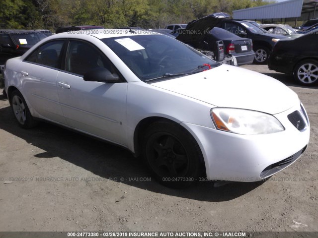 1G2ZG57B284200541 - 2008 PONTIAC G6 SE WHITE photo 1