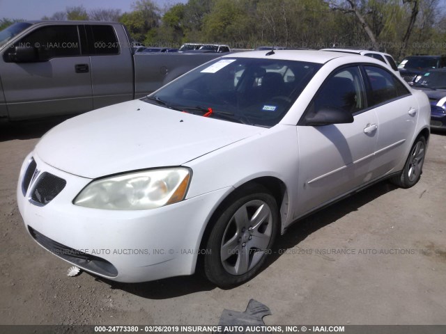 1G2ZG57B284200541 - 2008 PONTIAC G6 SE WHITE photo 2