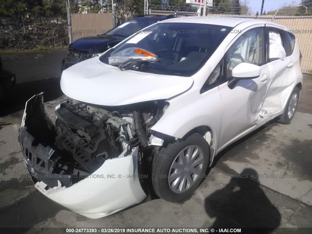 3N1CE2CP9FL355735 - 2015 NISSAN VERSA NOTE S/S PLUS/SV/SL/SR WHITE photo 2