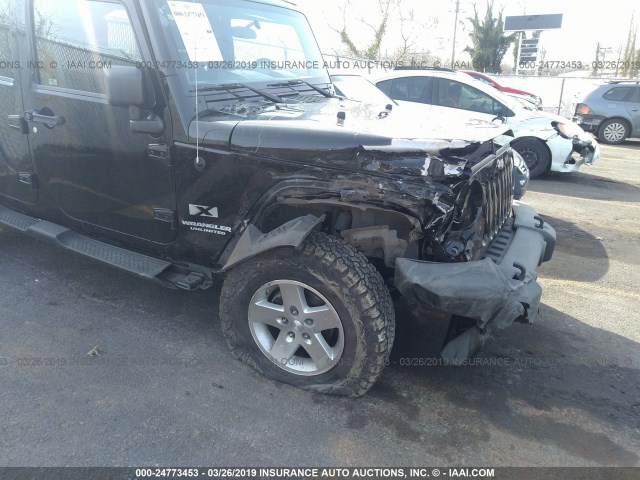 1J4GA39169L775806 - 2009 JEEP WRANGLER UNLIMITE X BLACK photo 6