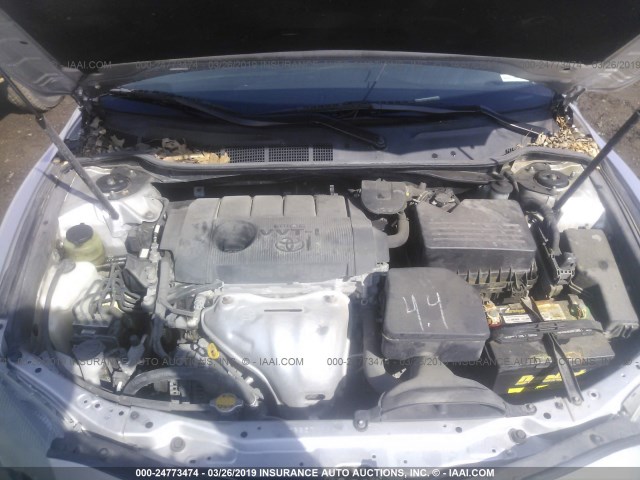 4T1BF3EK1AU113402 - 2010 TOYOTA CAMRY SE/LE/XLE SILVER photo 10