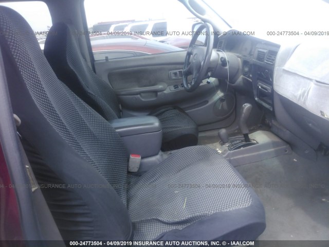 5TEHN72N04Z370909 - 2004 TOYOTA TACOMA DOUBLE CAB 栗色 照片 5