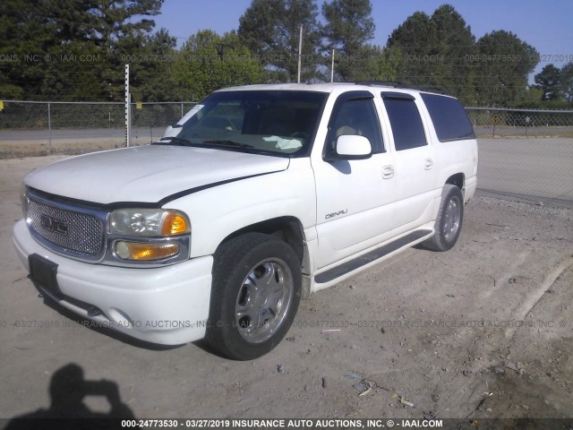 1GKFK66U52J255553 - 2002 GMC DENALI XL K1500 WHITE photo 2