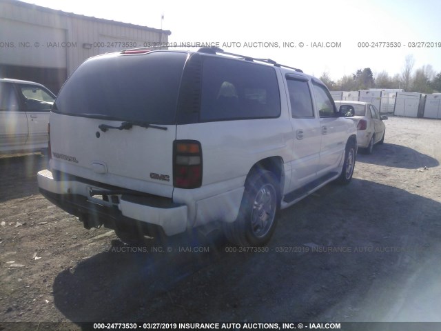 1GKFK66U52J255553 - 2002 GMC DENALI XL K1500 WHITE photo 4