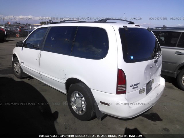 4N2DN11W9TD823340 - 1996 NISSAN QUEST XE/GXE WHITE photo 3