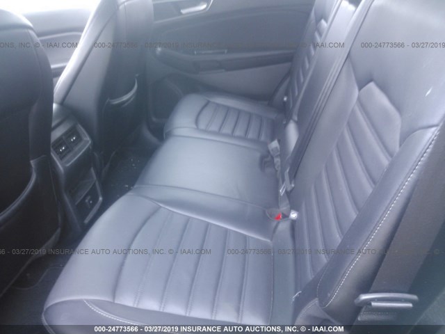 2FMTK4J8XFBB23276 - 2015 FORD EDGE SEL GRAY photo 8