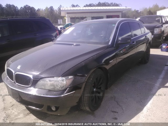 WBAHN83557DT66076 - 2007 BMW 750 BLACK photo 2