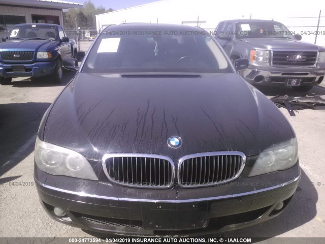 WBAHN83557DT66076 - 2007 BMW 750 BLACK photo 6