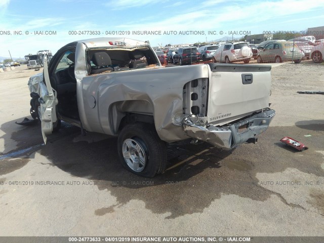 1GCEC14X68Z307920 - 2008 CHEVROLET SILVERADO C1500 GRAY photo 3