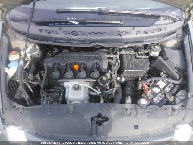 2HGFG12948H539740 - 2008 HONDA CIVIC EXL GRAY photo 10