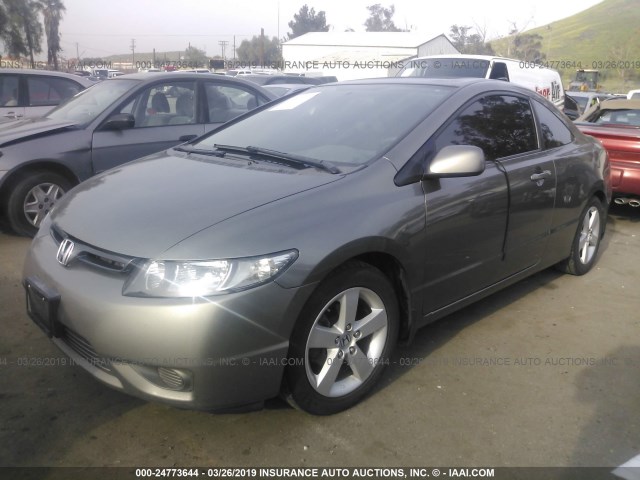 2HGFG12948H539740 - 2008 HONDA CIVIC EXL GRAY photo 2