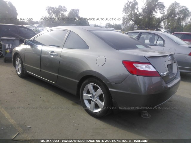 2HGFG12948H539740 - 2008 HONDA CIVIC EXL GRAY photo 3