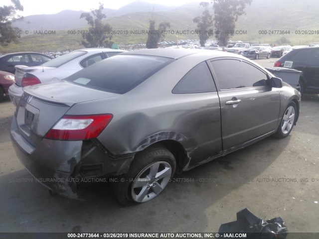 2HGFG12948H539740 - 2008 HONDA CIVIC EXL GRAY photo 4