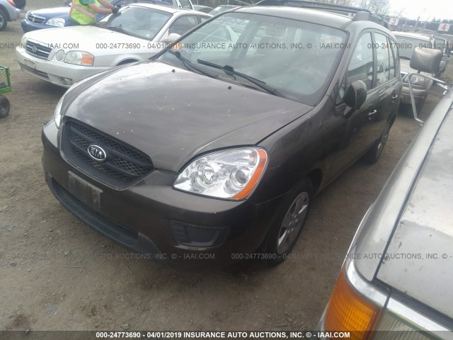 KNAFG528597242208 - 2009 KIA RONDO LX/EX GRAY photo 2