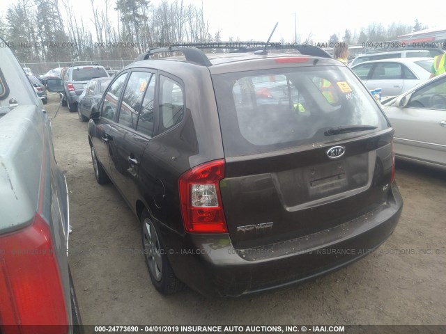 KNAFG528597242208 - 2009 KIA RONDO LX/EX GRAY photo 3