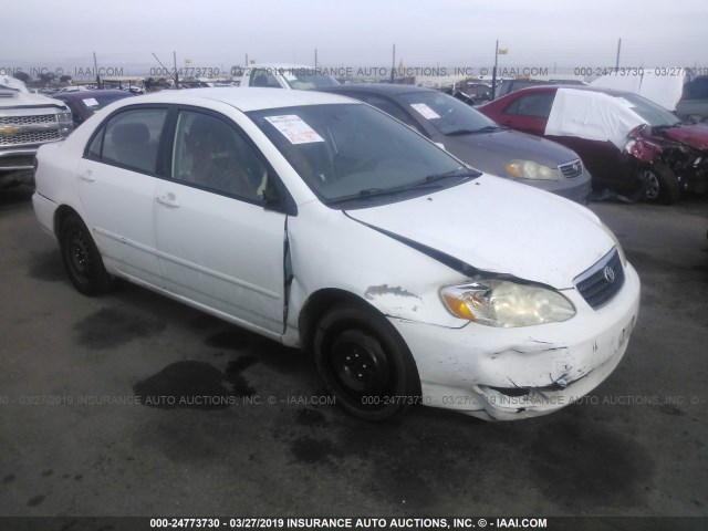 1NXBR30E26Z616789 - 2006 TOYOTA COROLLA CE/LE/S WHITE photo 1