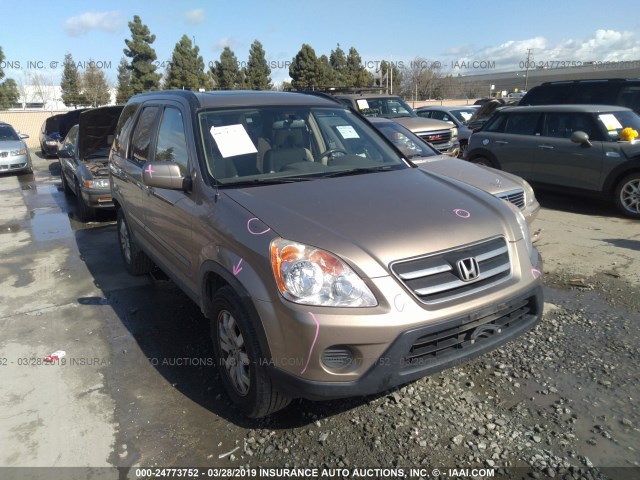 JHLRD78945C058340 - 2005 HONDA CR-V SE/EX GOLD photo 1