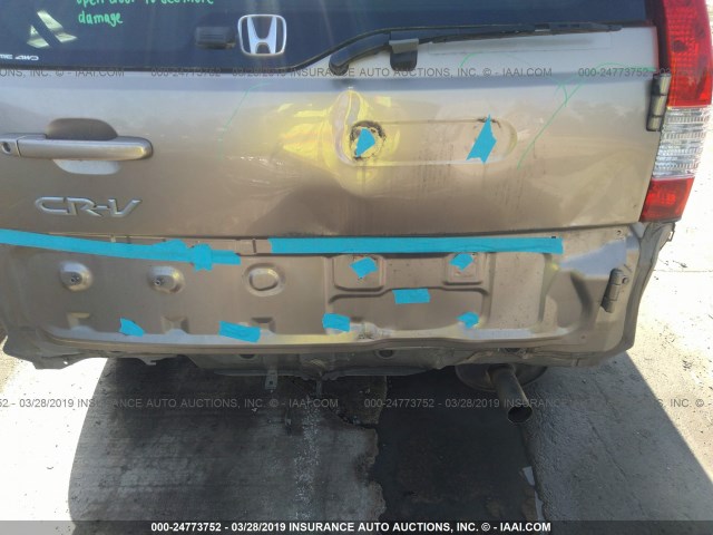 JHLRD78945C058340 - 2005 HONDA CR-V SE/EX GOLD photo 6