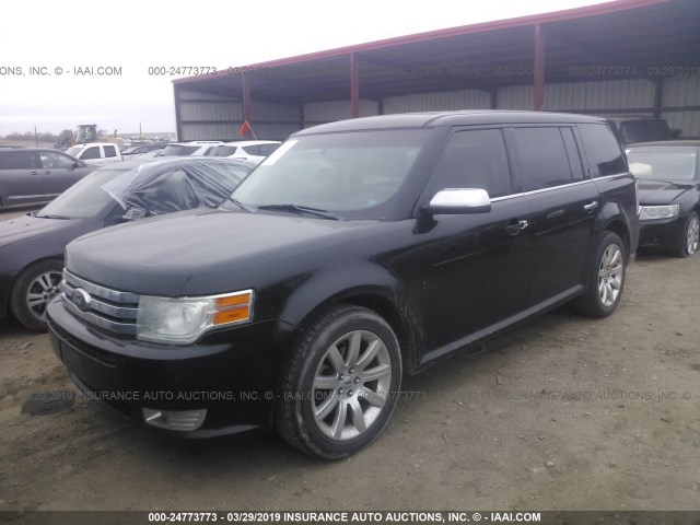 2FMHK6DC7BBD23219 - 2011 FORD FLEX LIMITED BLACK photo 2