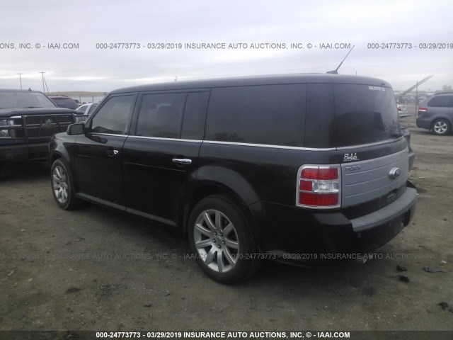 2FMHK6DC7BBD23219 - 2011 FORD FLEX LIMITED BLACK photo 3