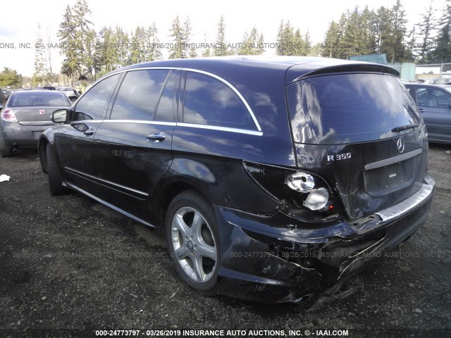 4JGCB65E49A090318 - 2009 MERCEDES-BENZ R 350 4MATIC 黑色 照片 3