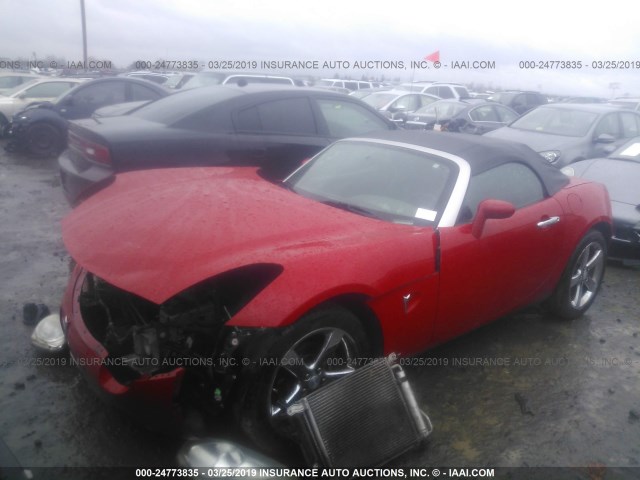 1G2MB35B97Y114246 - 2007 PONTIAC SOLSTICE RED photo 2