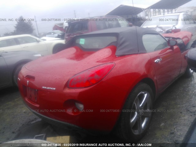 1G2MB35B97Y114246 - 2007 PONTIAC SOLSTICE RED photo 4