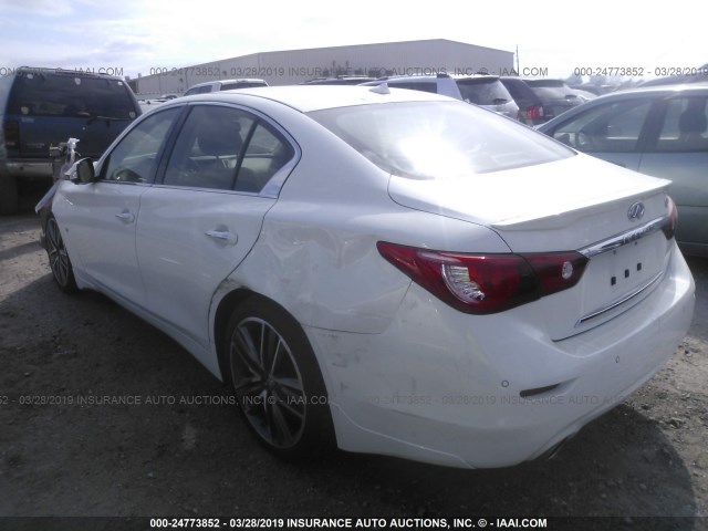 JN1BV7AP2FM343959 - 2015 INFINITI Q50 PREMIUM/SPORT WHITE photo 3