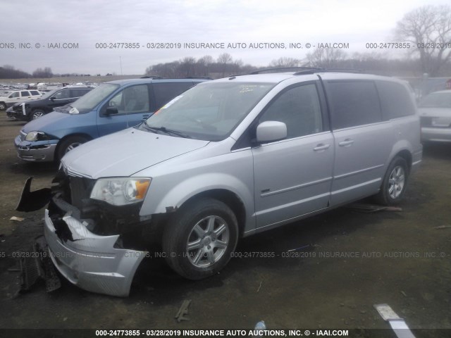 2A8HR54P08R794487 - 2008 CHRYSLER TOWN & COUNTRY TOURING SILVER photo 2