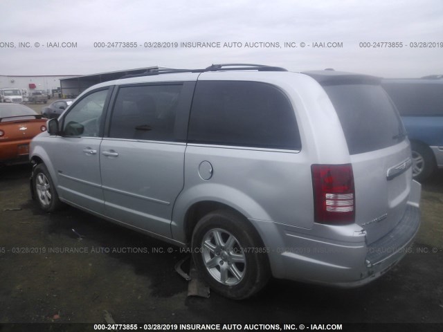2A8HR54P08R794487 - 2008 CHRYSLER TOWN & COUNTRY TOURING SILVER photo 3