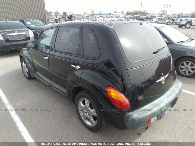 3C8FY68B72T212409 - 2002 CHRYSLER PT CRUISER LIMITED/DREAM CRUISER BLACK photo 3