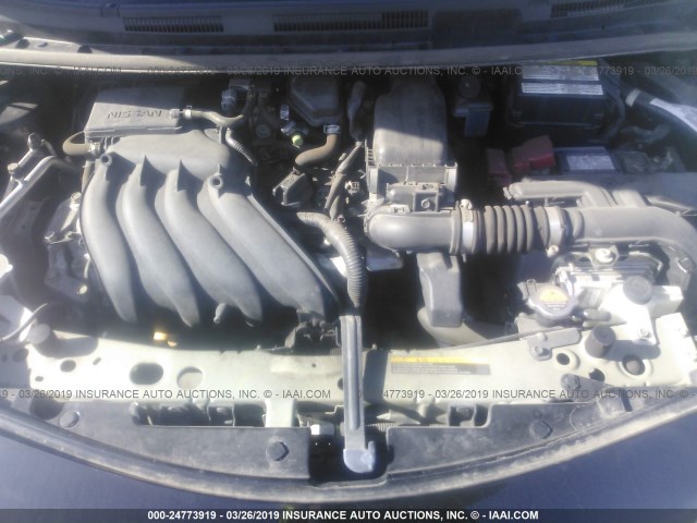 3N1CE2CP0EL352284 - 2014 NISSAN VERSA NOTE S/S PLUS/SV/SL BLACK photo 10