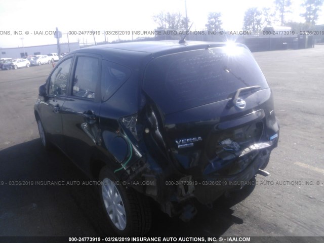 3N1CE2CP0EL352284 - 2014 NISSAN VERSA NOTE S/S PLUS/SV/SL BLACK photo 3