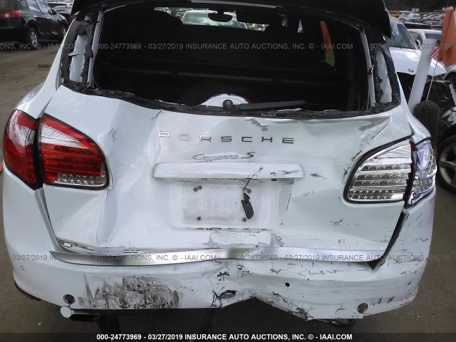 WP1AB2A29ELA58476 - 2014 PORSCHE CAYENNE S WHITE photo 6