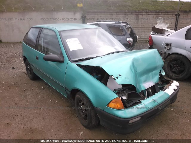 2C1MR2465P6715548 - 1993 GEO METRO GREEN photo 1