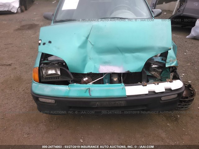 2C1MR2465P6715548 - 1993 GEO METRO GREEN photo 6