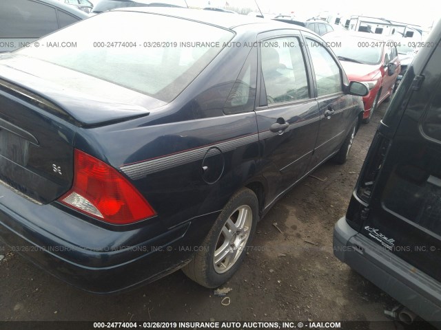 1FAFP34361W297971 - 2001 FORD FOCUS SE/SE SPORT BLUE photo 4