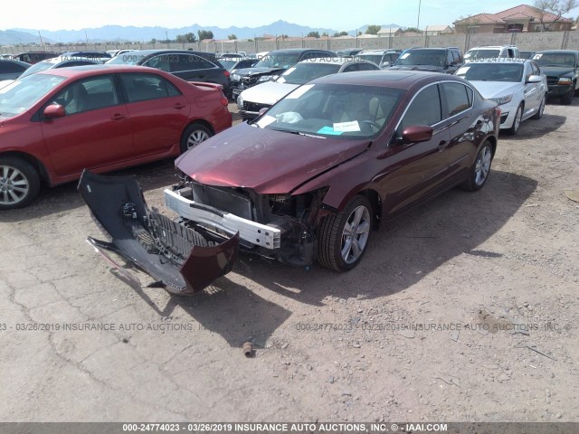 19VDE1F52FE002062 - 2015 ACURA ILX 20 PREMIUM MAROON photo 2