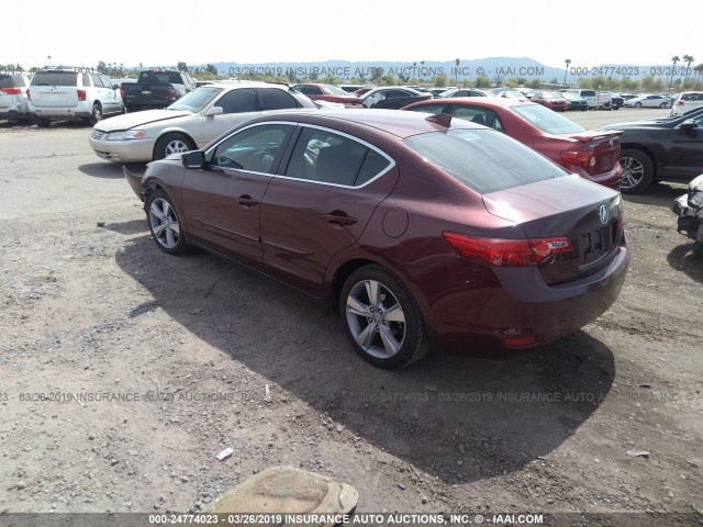 19VDE1F52FE002062 - 2015 ACURA ILX 20 PREMIUM MAROON photo 3