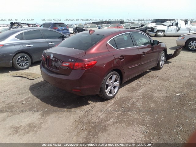 19VDE1F52FE002062 - 2015 ACURA ILX 20 PREMIUM MAROON photo 4